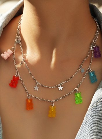 Women's Necklaces Multicolor Alloy Necklaces