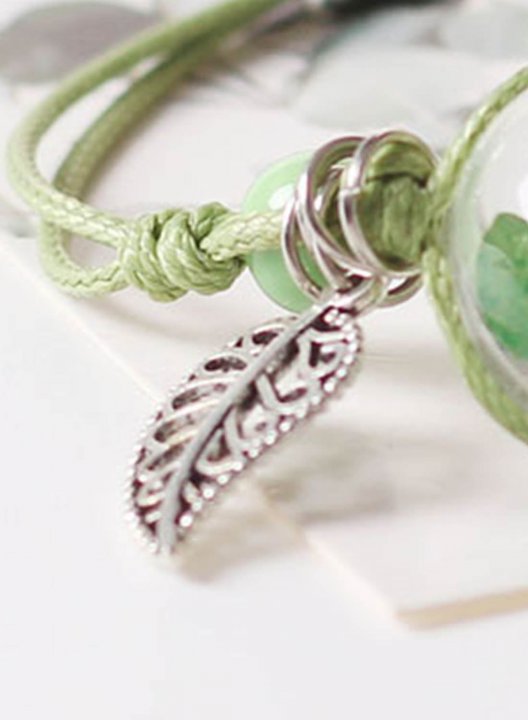 Women's St.Patrick's Day Bracelets Solid Glass Bracelets