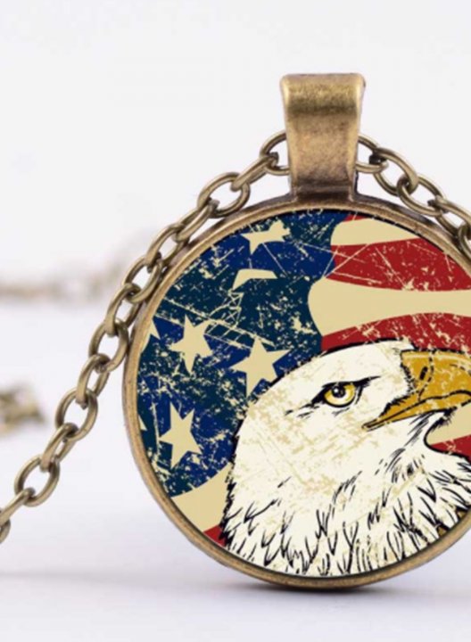 Women's Necklaces American Flag Alloy Necklaces