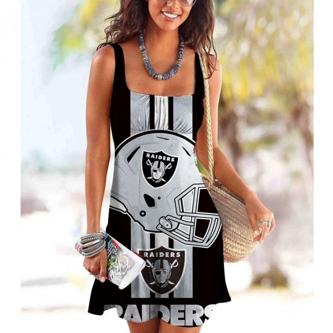 Oakland Raiders Women's sling casual dress