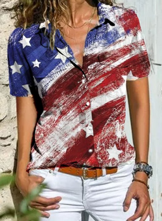 Women's American Flag Blouses