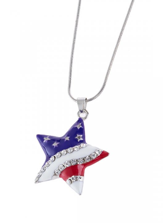 Women's Necklaces Texas Independence Day Flag Stylish Casual Necklace