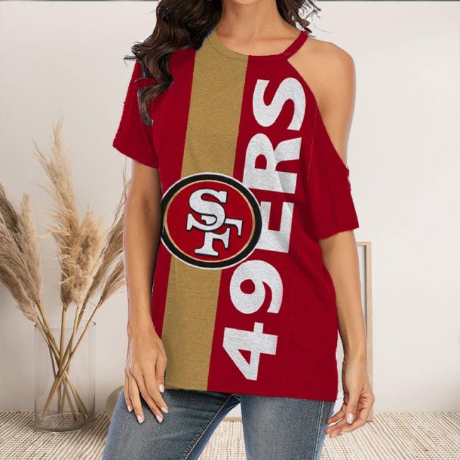 SAN FRANCISCO 49ERS Fans Should Support Off-The-Shoulder Top T-Shirt