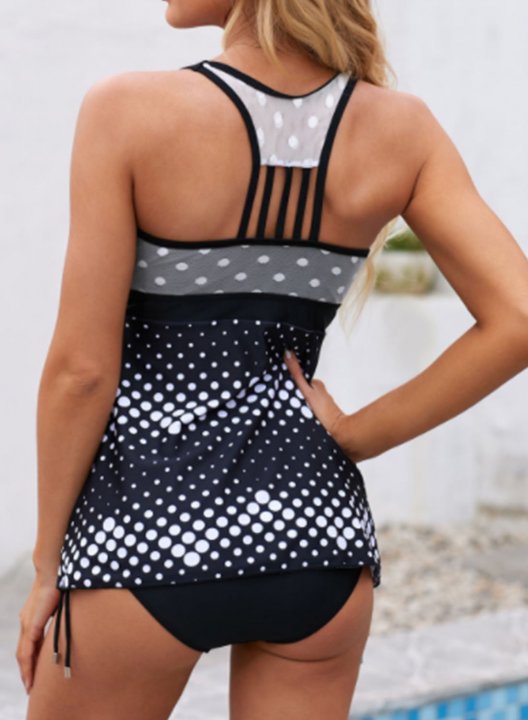 Women's Tankinis Polka Dot Vacation Tankini