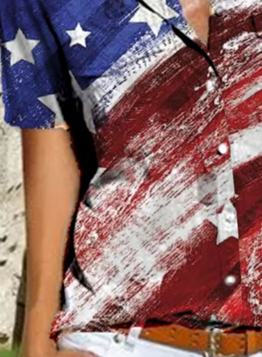 Women's American Flag Blouses