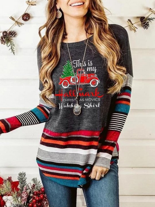 Women's This Is My Hallmark Christmas Movies Watching Sweatshirt