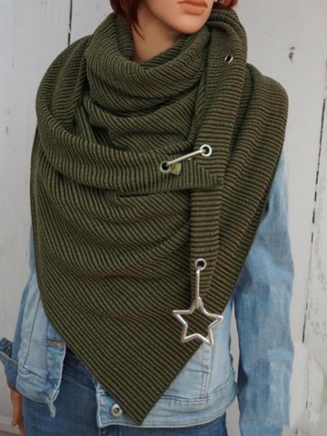 Cotton Blends Casual Scarves & Shawls