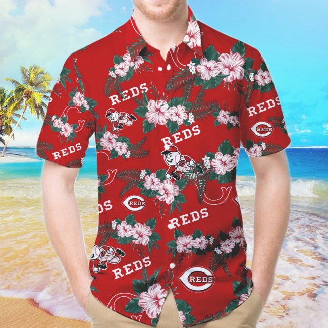 Team Aloha Hawaiian Shirts Flower Summer Shirt For Baseball Lovers