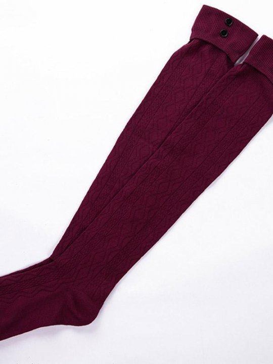 Women's Curled Long Tube Pile Socks