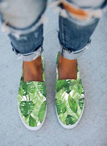 Women's Sneakers Fruits & Plants Canvas Flat Casual Daily Sneakers