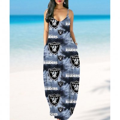 Las Vegas Raiders summer suspender dress