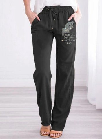 Women's Palazzo Pants Casual Solid High Waist Straight Full Length Casual Pants