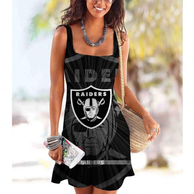 Oakland Raiders Women's sling casual dress