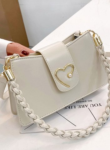 Women's Handbags Solid Heart-shaped PU Leather Handbags