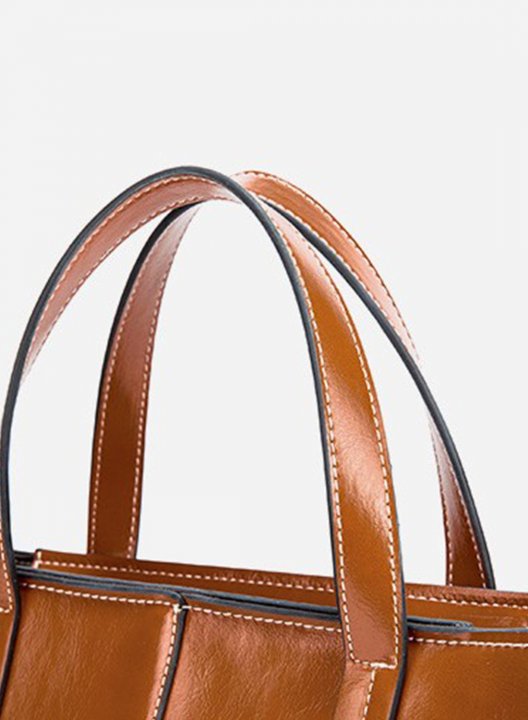 Women's Handbags Solid PU Leather Handbags