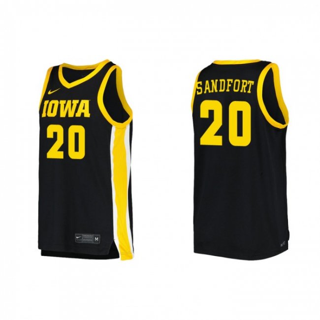 Payton Sandfort Iowa Hawkeyes Replica Jersey Black