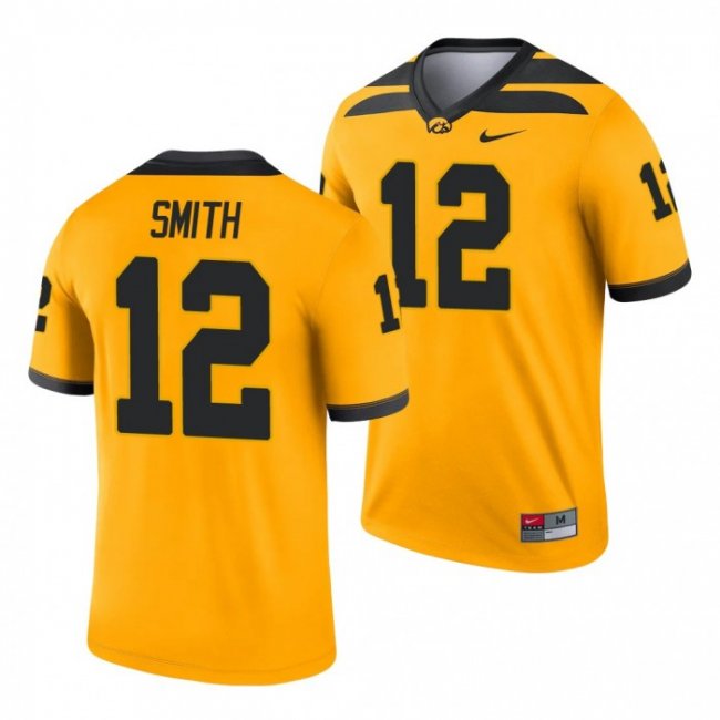 Iowa Hawkeyes Brandon Smith 12 Gold Legend Alternate Jersey Men's