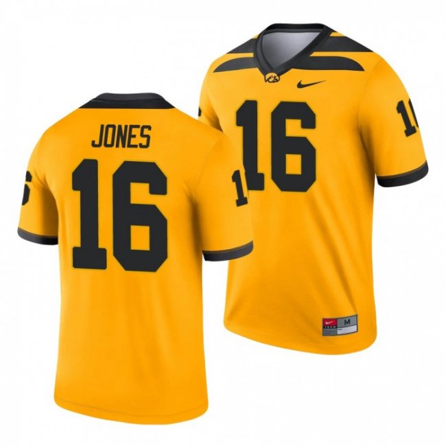 Iowa Hawkeyes Charlie Jones 16 Gold Legend Alternate Jersey Men's