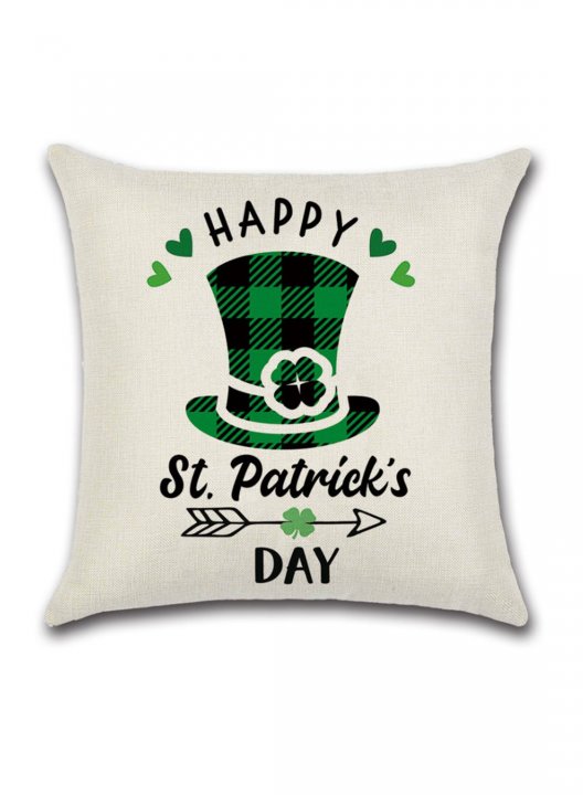 Shamrock Proverb Theme St. Patrick's Day Pillowcase