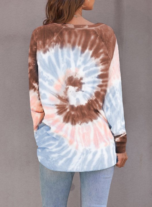 Casual Tie-dye Sweatshirt