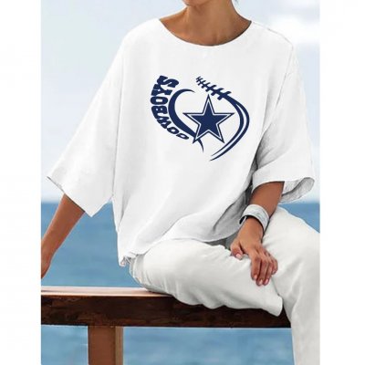 Women's Cowboys Printed Beach Casual Tops