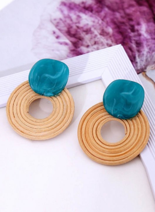 Women's Earrings Solid A Cane Earrings