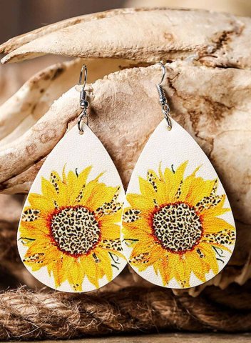 Fashion Sun Flower Earrings