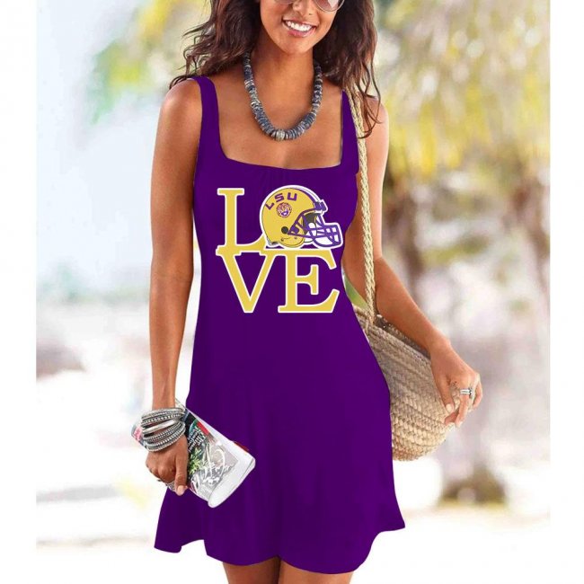 Summer square neck Beach Dress