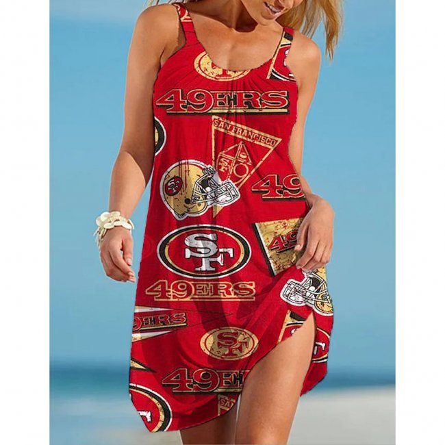 San Francisco 49ers Large Women's Dress With Sling