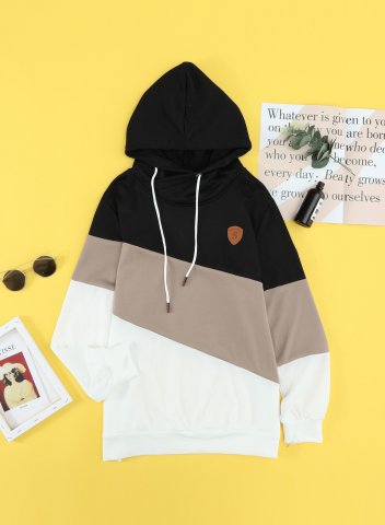 Multicolor Long Sleeve Hoodie Sweatshirt