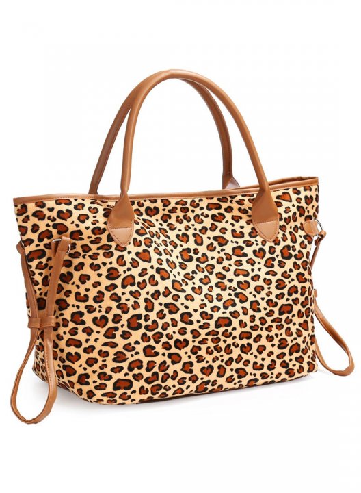 Women's Handbags Leopard Plaid Daily Simple Stylish Shoulder Messenger Handbag