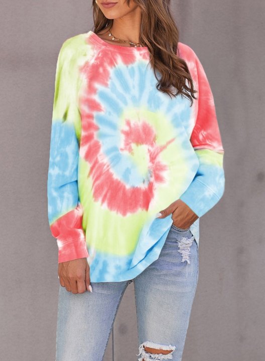 Casual Tie-dye Sweatshirt