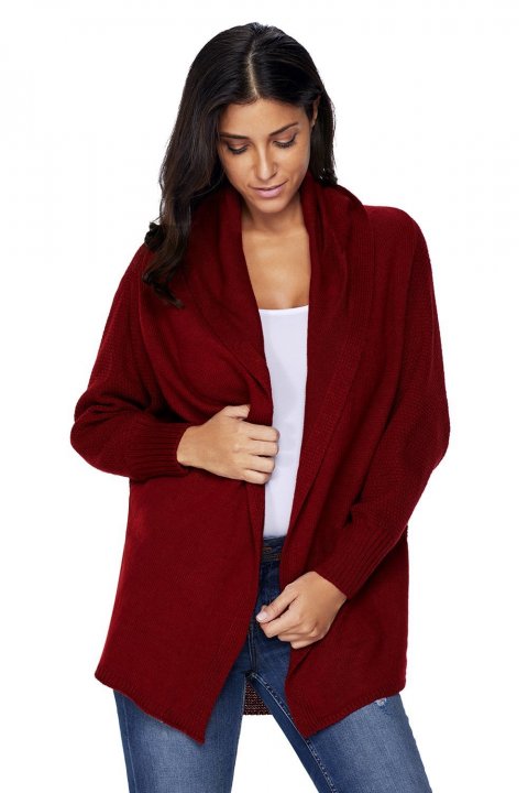 Women's Cardigans Chunky Knit Open Front Dolman Cardigan