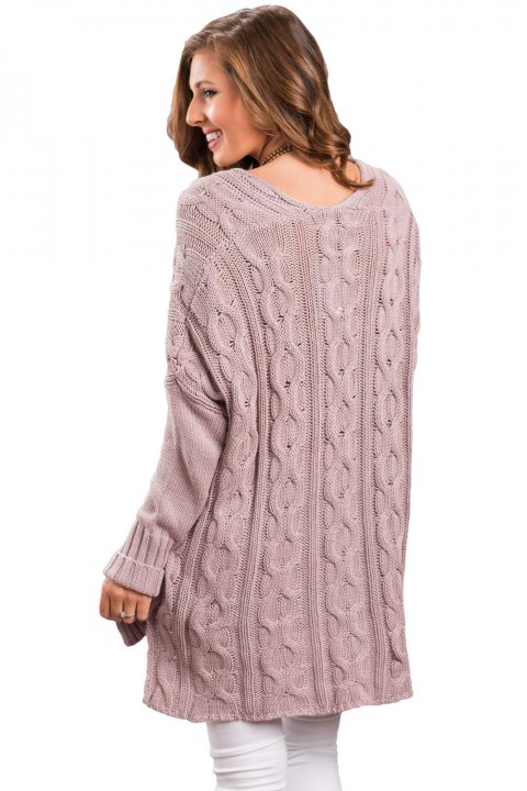 Women's Sweaters Oversized Cozy up V Neck Cut-out Knit Pullover Sweaters