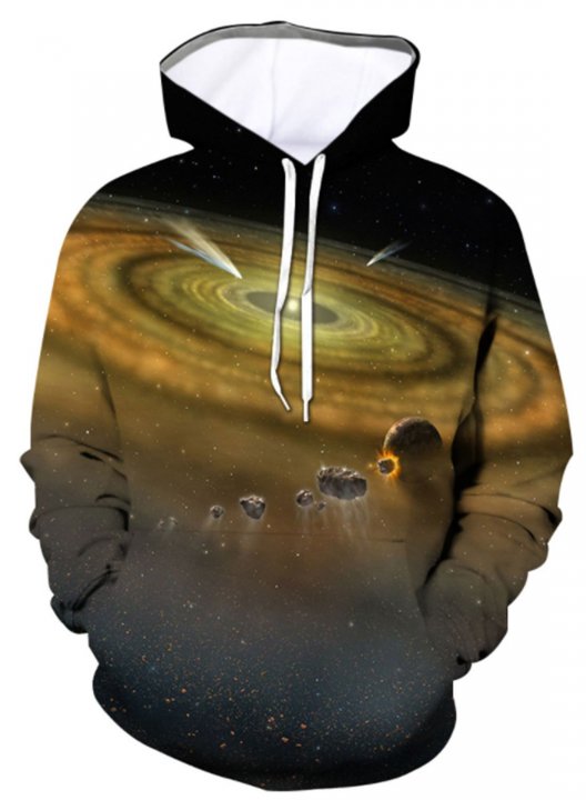 Men's Hoodies 3d Graphic Abstract Sun Moon Long Sleeve Daily Hoodie