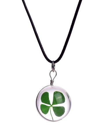 Women's Necklaces Clover Glass Casual Necklace