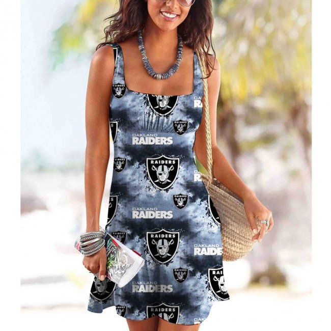 Oakland Raiders Women's sling casual dress