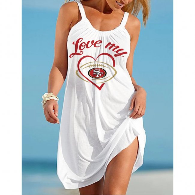 San Francisco 49ers Large Women's Dress With Sling