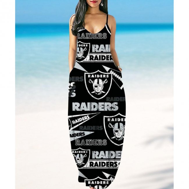 Las Vegas Raiders summer suspender dress