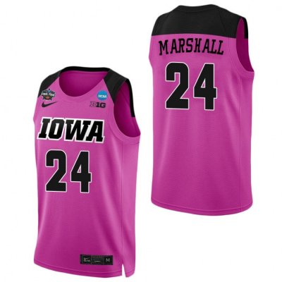 Gabbie Marshall Iowa Hawkeyes Pink College Women's Basketball Final Four Jersey