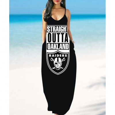 Las Vegas Raiders summer suspender dress