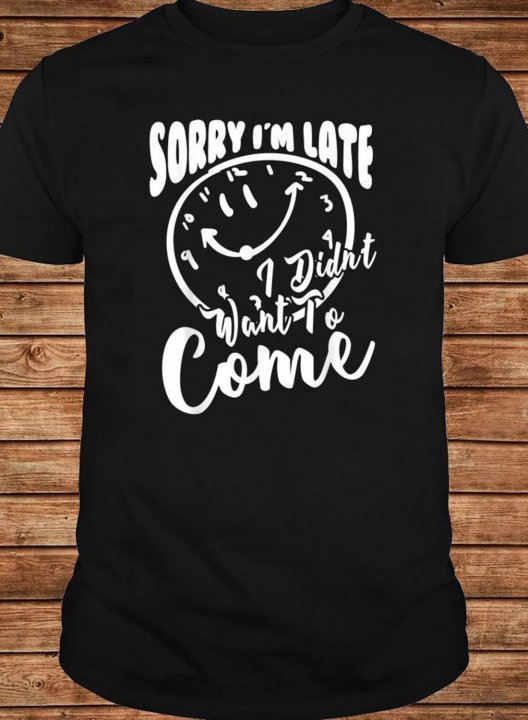 Women's Sorry I'm Late I Didn't Want to Come T-shirts Casual Letter Figure Round Neck Short Sleeve Daily T-shirts