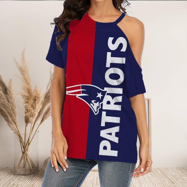 NEW ENGLAND PATRIOTS Fans Should Support Off-The-Shoulder Top T-Shirt