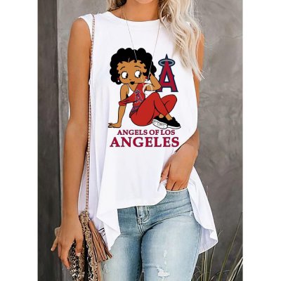 Angelesof Los Angeles Printing Woman Vest T-shirt
