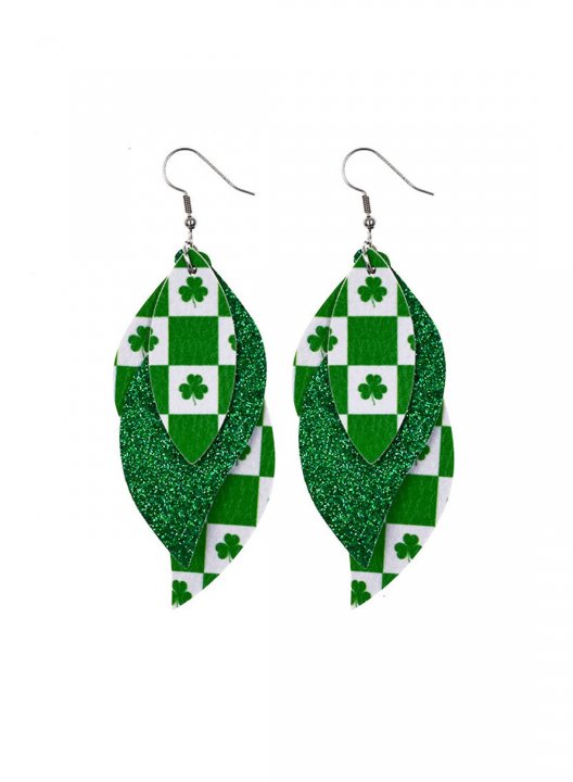 Women's Earrings Saint Patrick's Day Sequins Stylish Casual Earrings