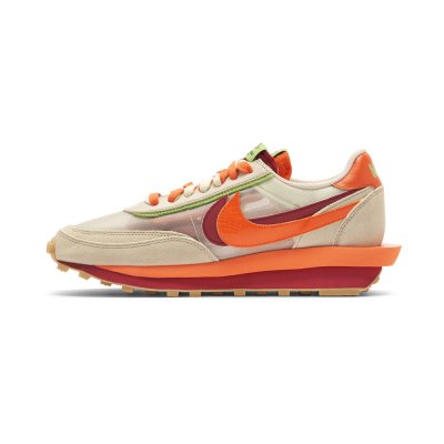 Nike LDWaffle x CLOT x Sacai Net Orange Blaze DH1347-100
