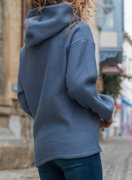 Loose Hooded Pullover Fashion Sweater