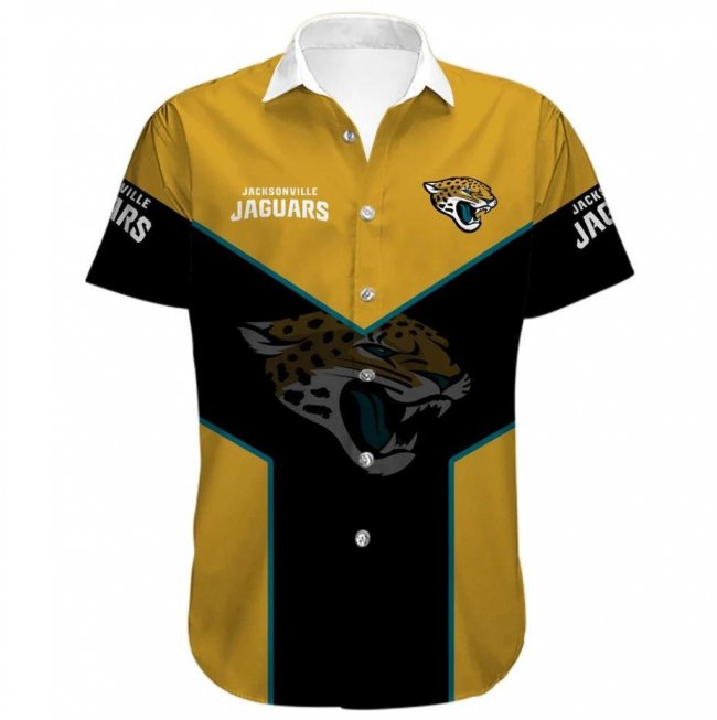 JACKSONVILLE JAGUARS Lapels Short Sleeves T-Shirt