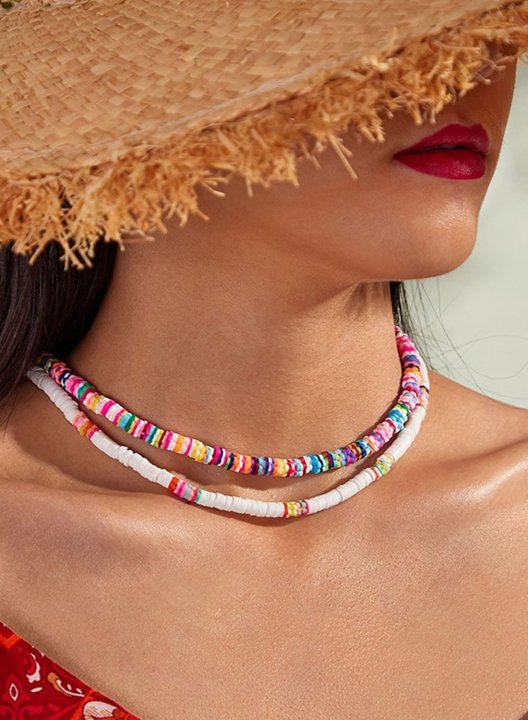 Women's Necklaces Clay Colorful Choker Necklace