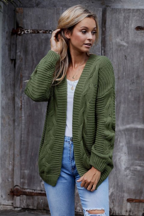 Women's Cardigans Chunky Wide Long Sleeve Knit Cardigan